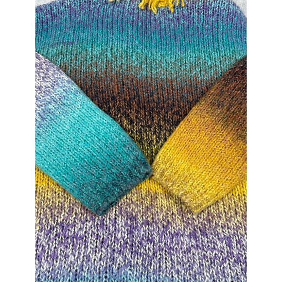 Anthropologie Greylin Womens Size L Natalia Fringed Cardigan Sweater - Picture 10 of 16